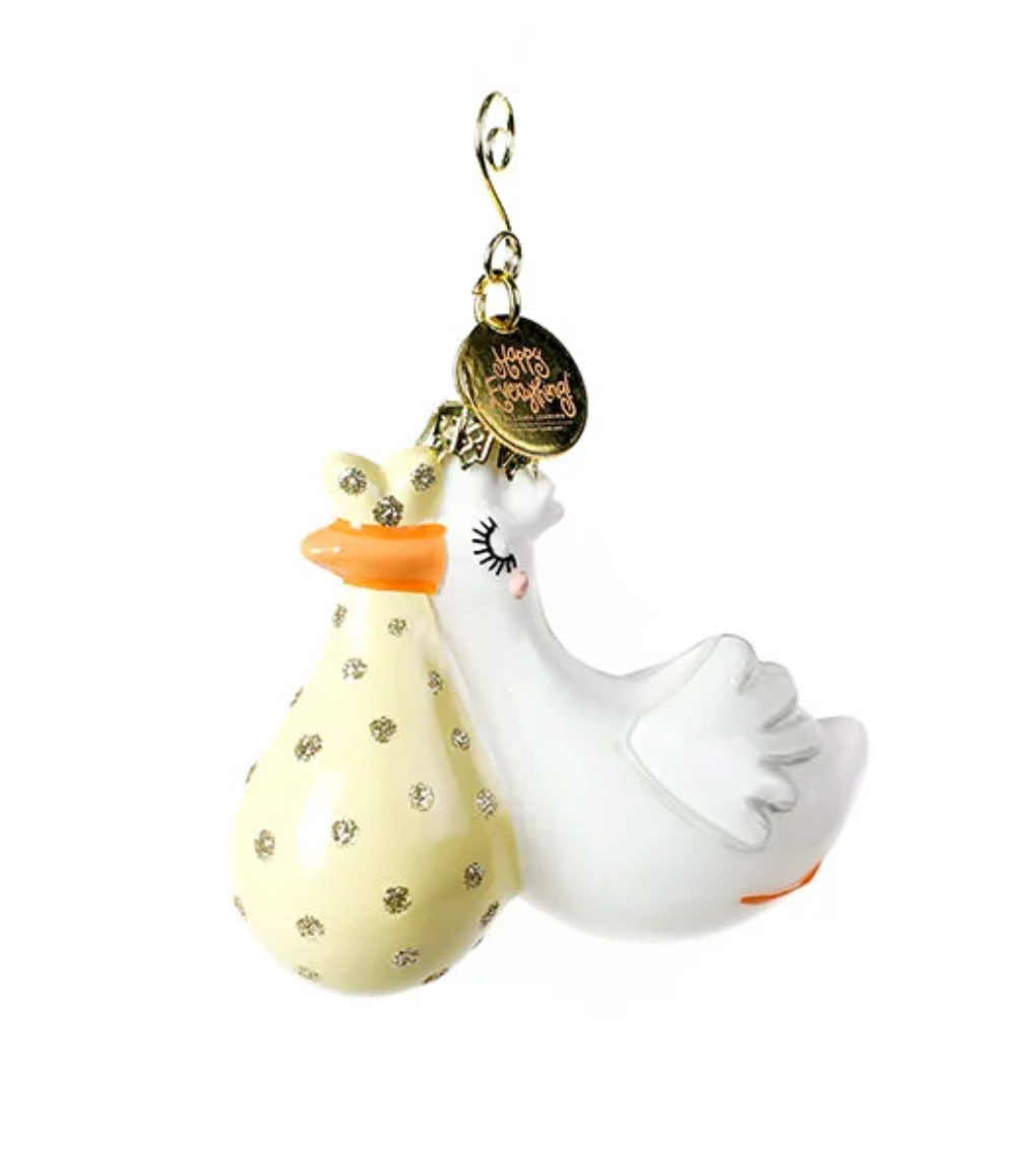 Flying Stork Shaped Ornament