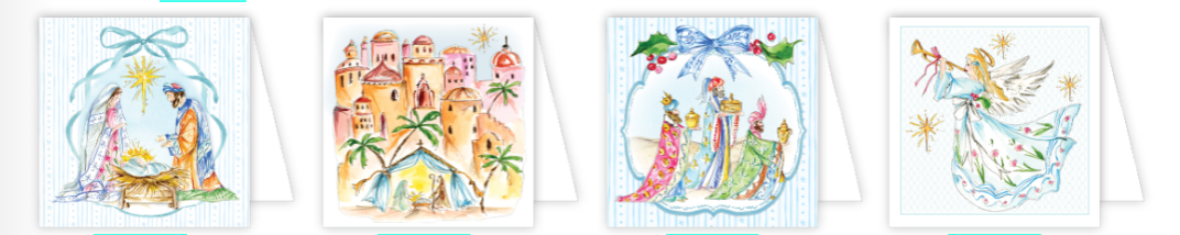 Enclosure Card Box Set | Blue Nativity