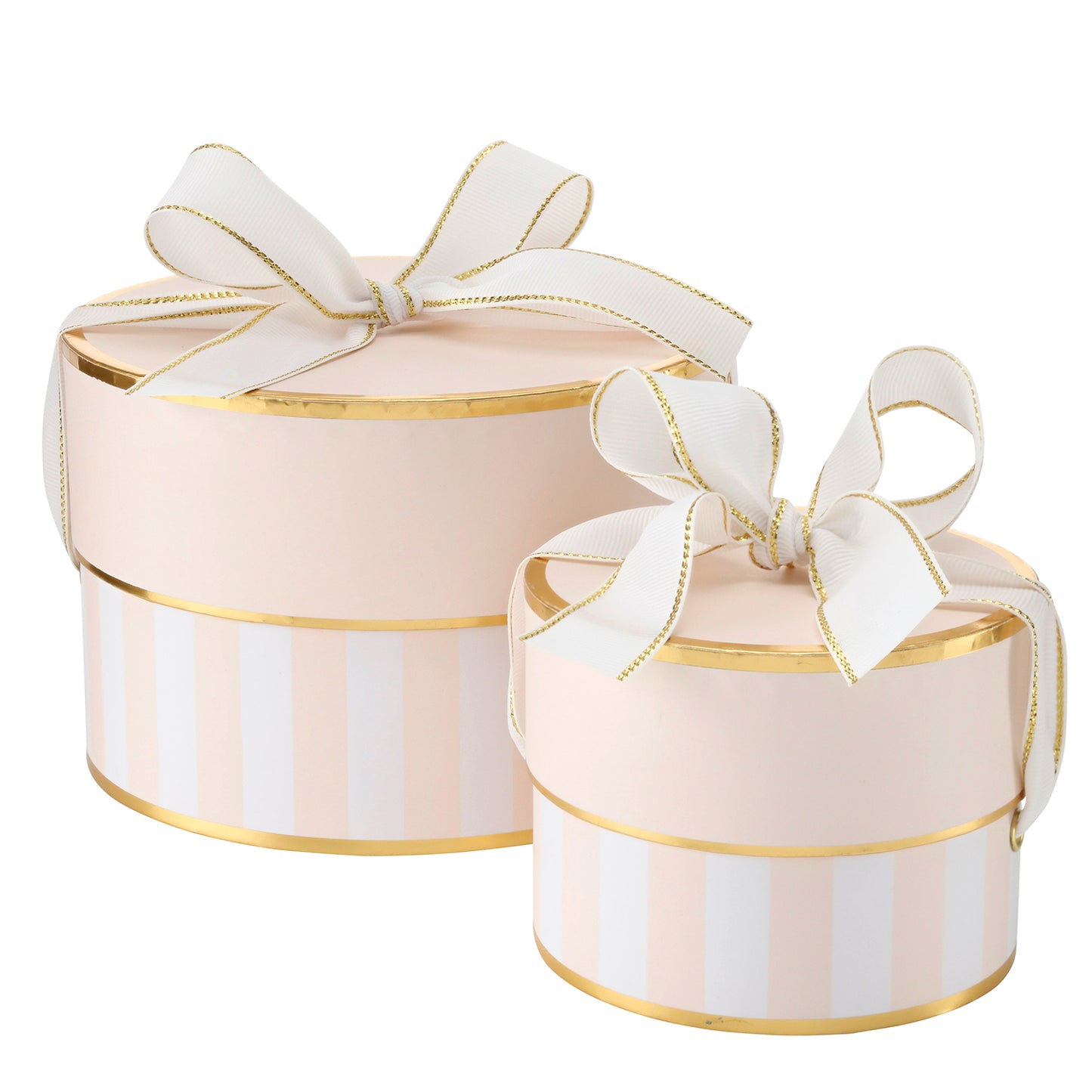 Round Gift Box | Pink Stripe