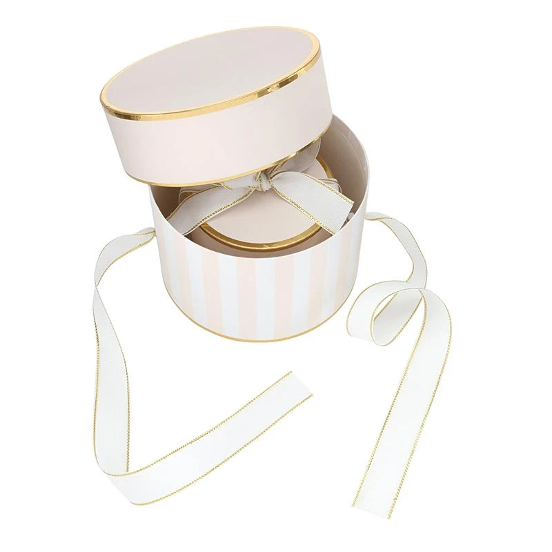 Round Gift Box | Pink Stripe