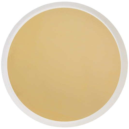 Gold & White Dinner Plate