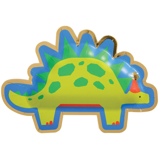 Dino Party Die Cut Lunch Plate