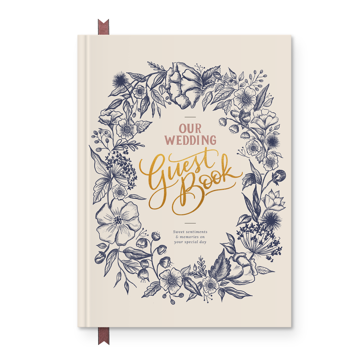 Lily & Val Wedding Guest Book | Light Cover