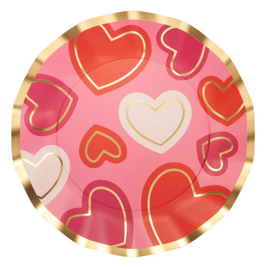 Wavy Dinner Plate | Love Notes-8pk