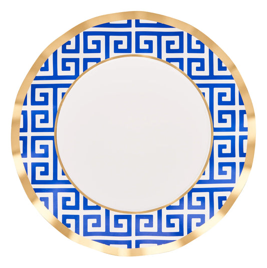 Greek Key Wavy Dinner Plates