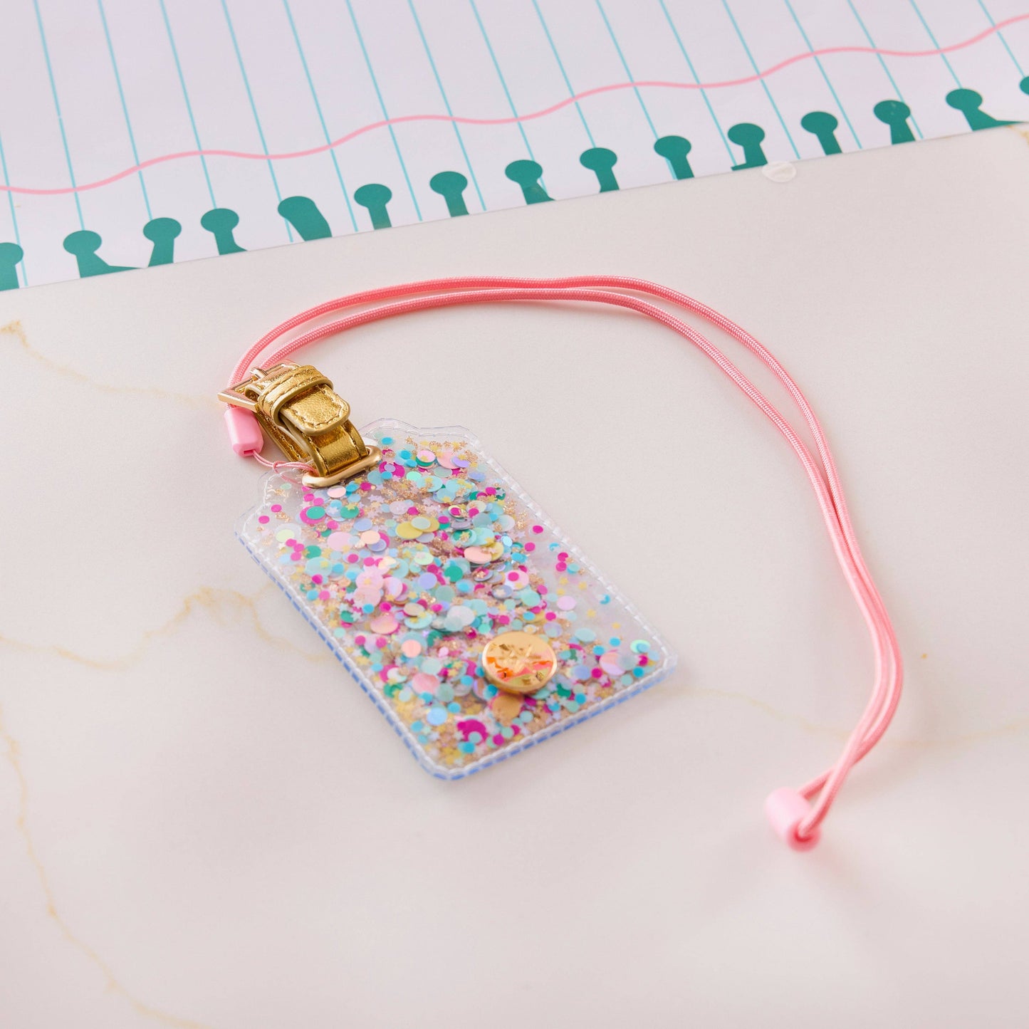 Confetti Filled Lanyard