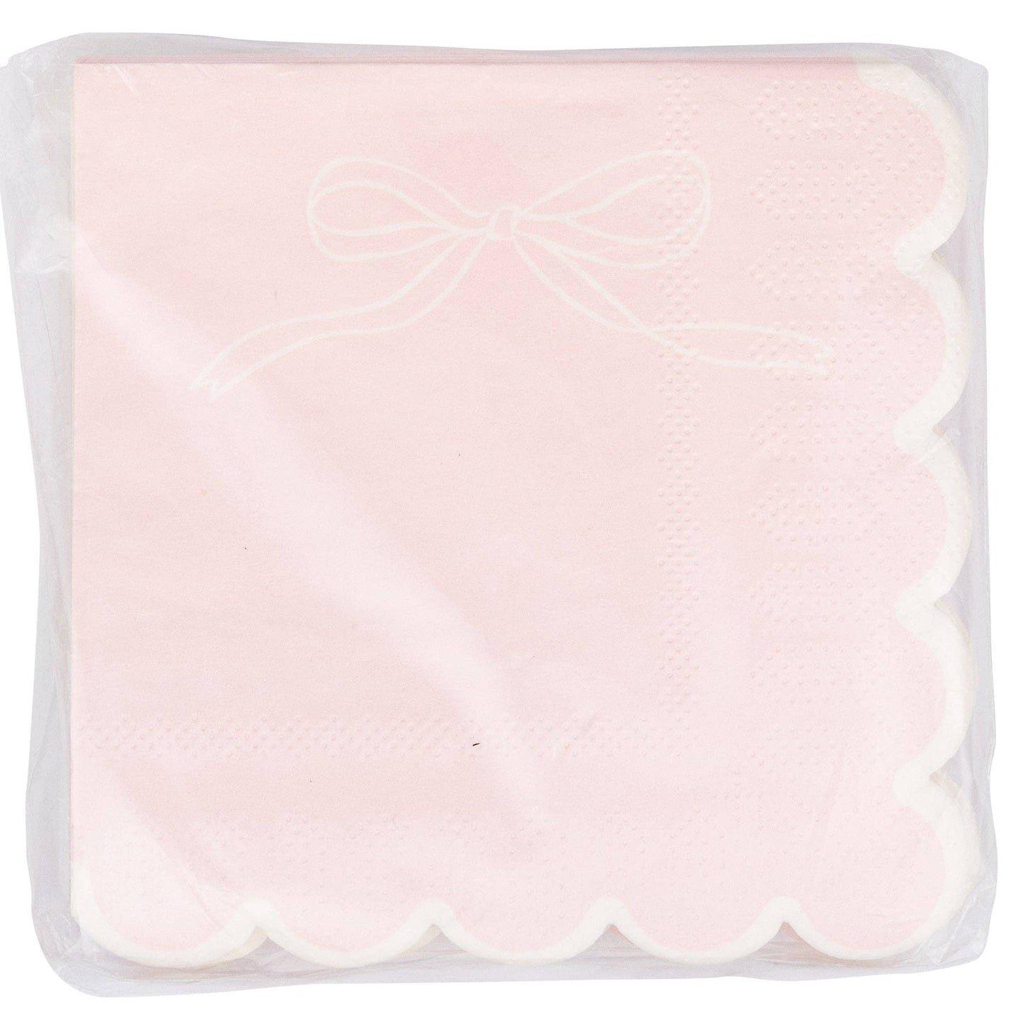 Pink Dainty Bows Cocktail Napkin