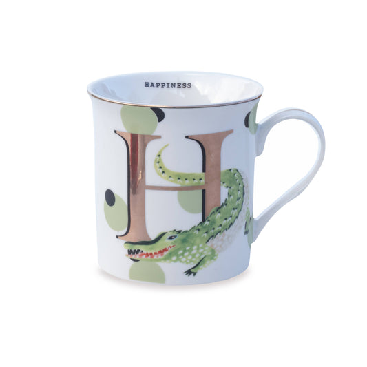 The Gold Edition Alphabet Mugs: H for Happy