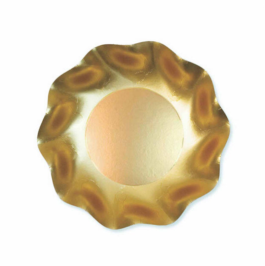 Satin Gold Wavy Bowls