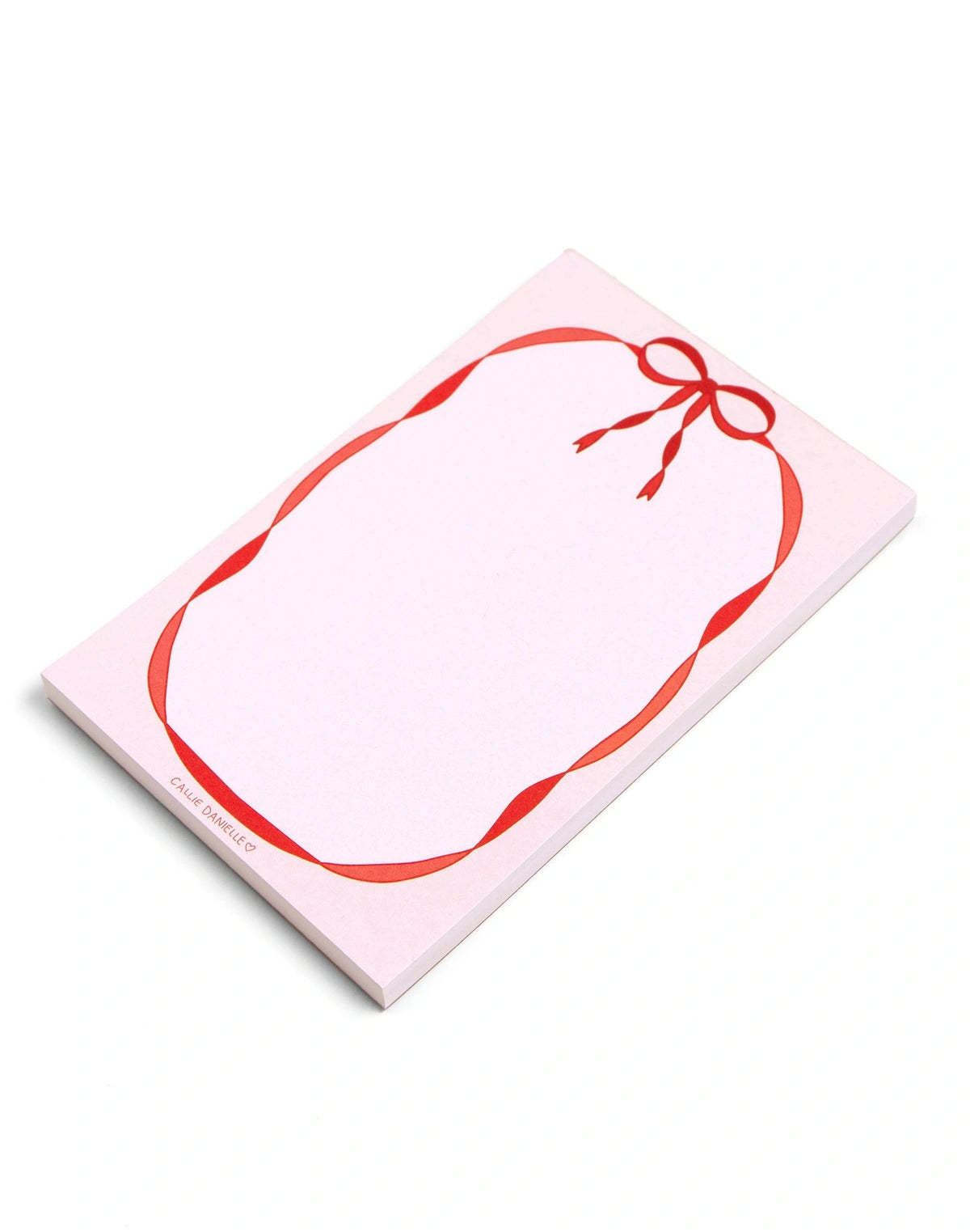 Red Coquette Bow Notepad
