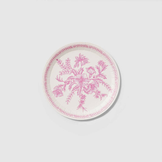 Pink Toile Small Plates