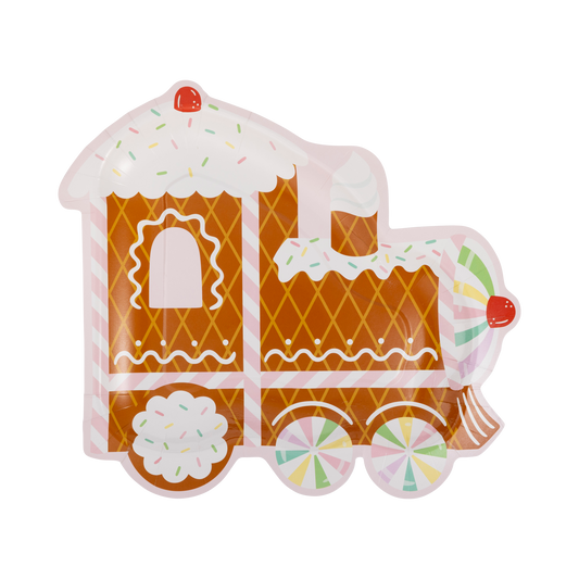 Gingerbread Train Plate