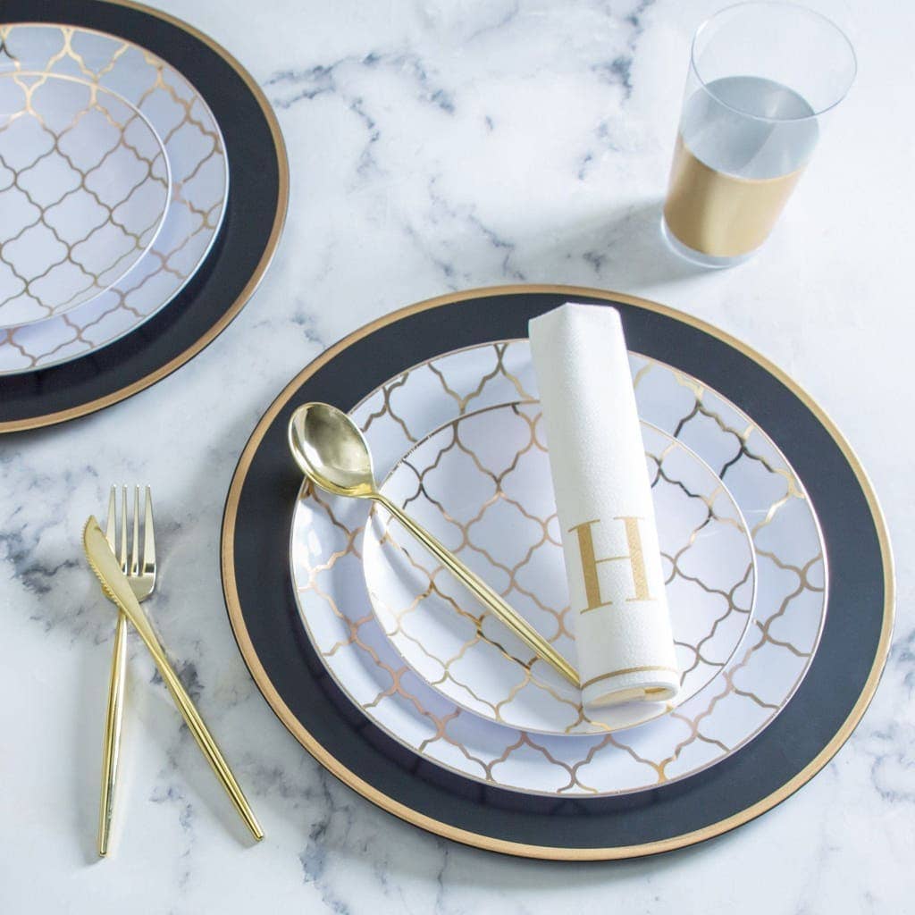 Solid Round Gold Forks