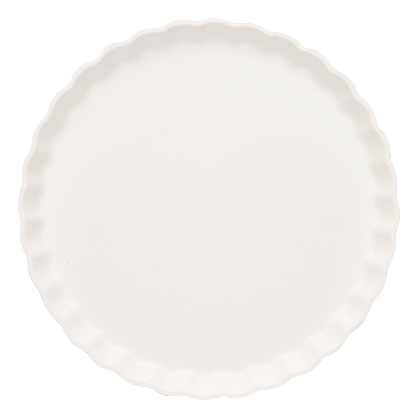 Simply Eco Compostable Bamboo Pleated Salad Plate White/8pkg