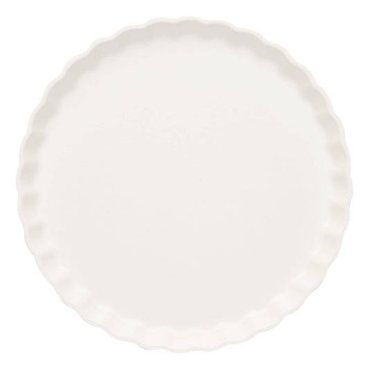 Simply Eco Pleated Salad Plate | White