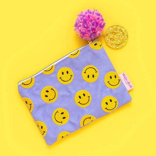 Smiley Zippered Pouch