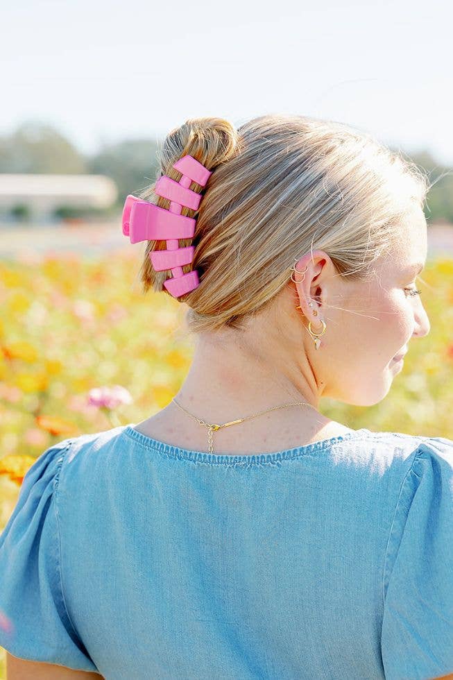 Classic Hair Clip | Large | Peonies Please