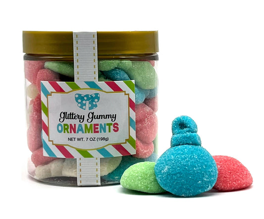 Christmas Candy Sugar Stacks - Sanded Gummy Ornaments