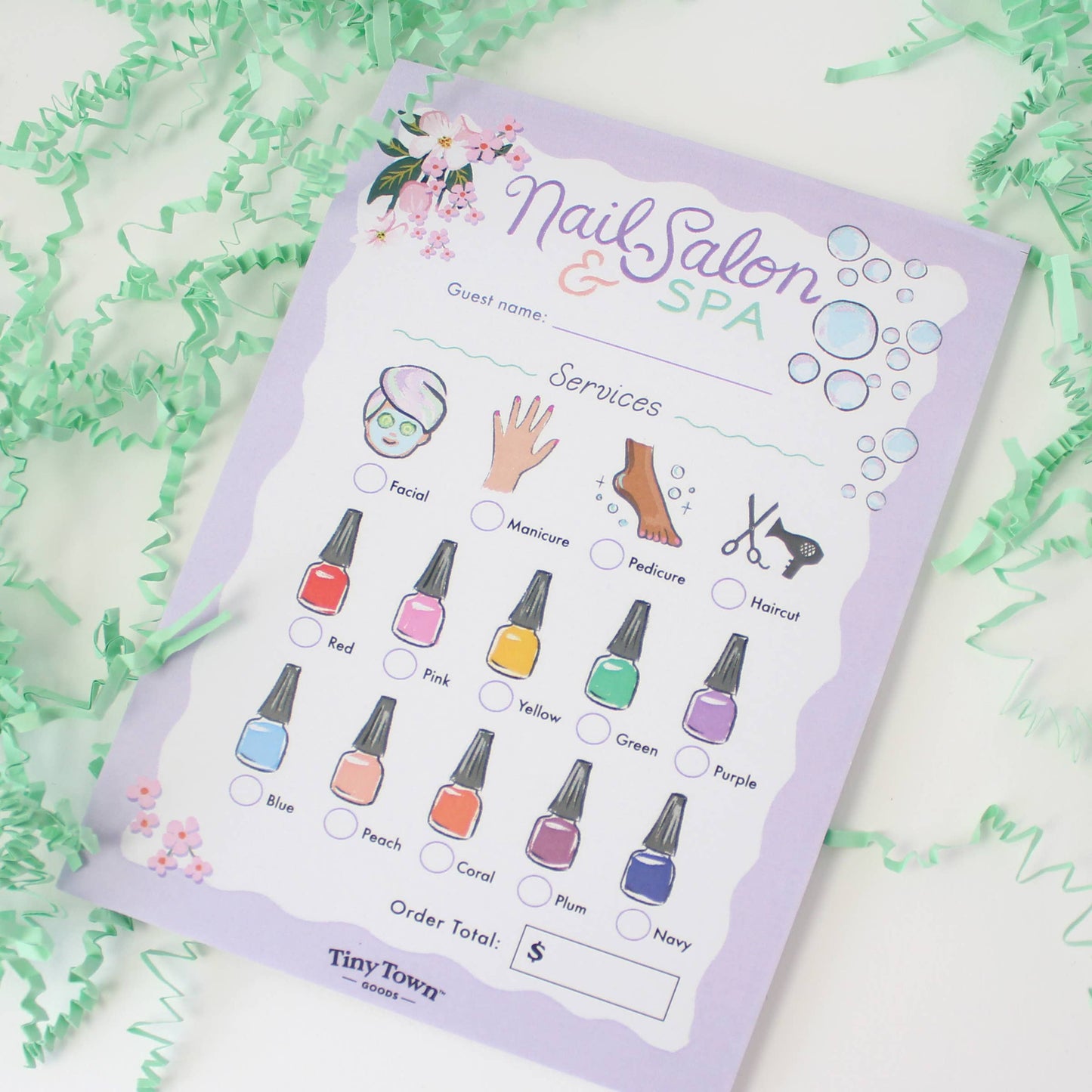 Tiny Town™ Play Notepad | Nail Salon & Spa