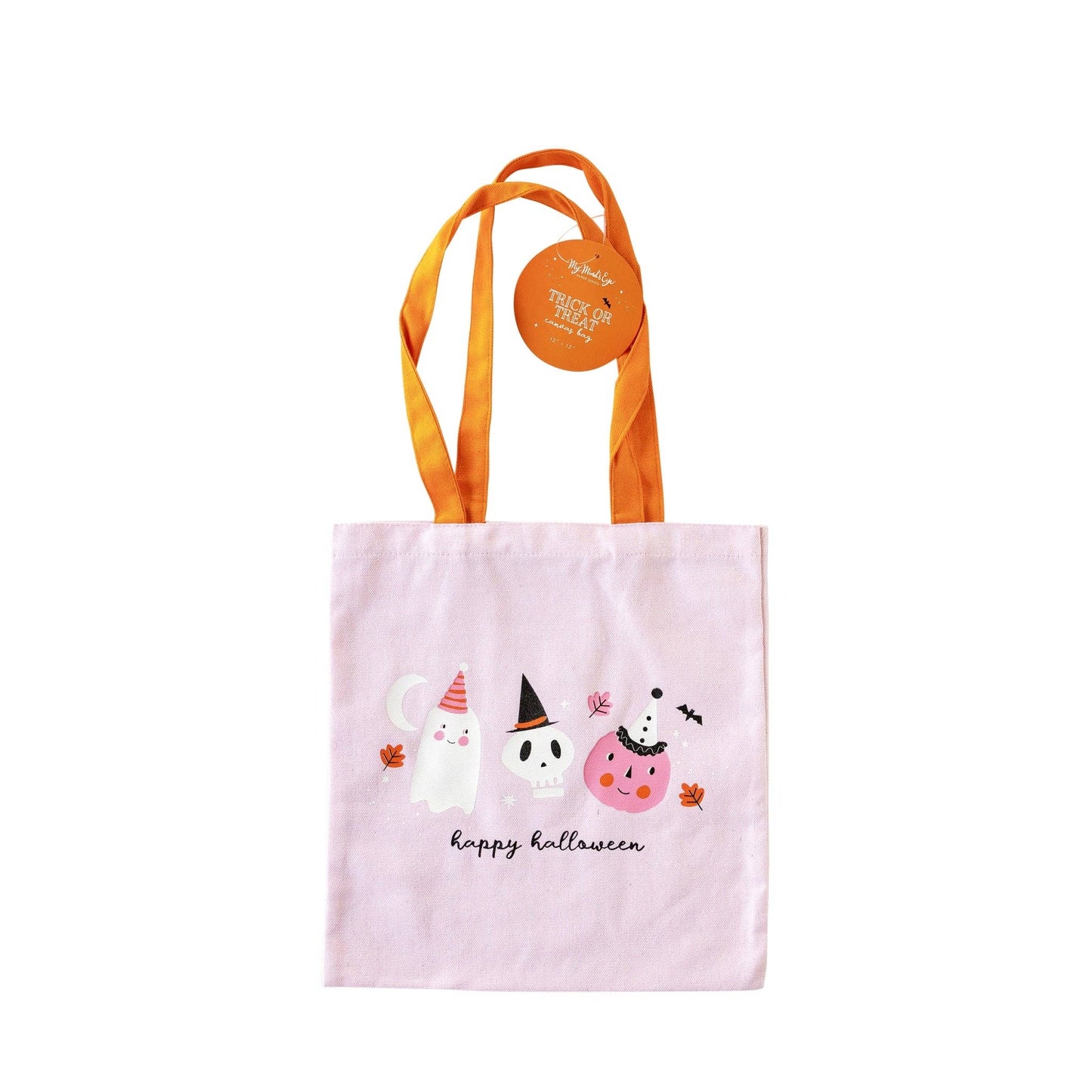 Halloween Icons Canvas Trick or Treat Bag