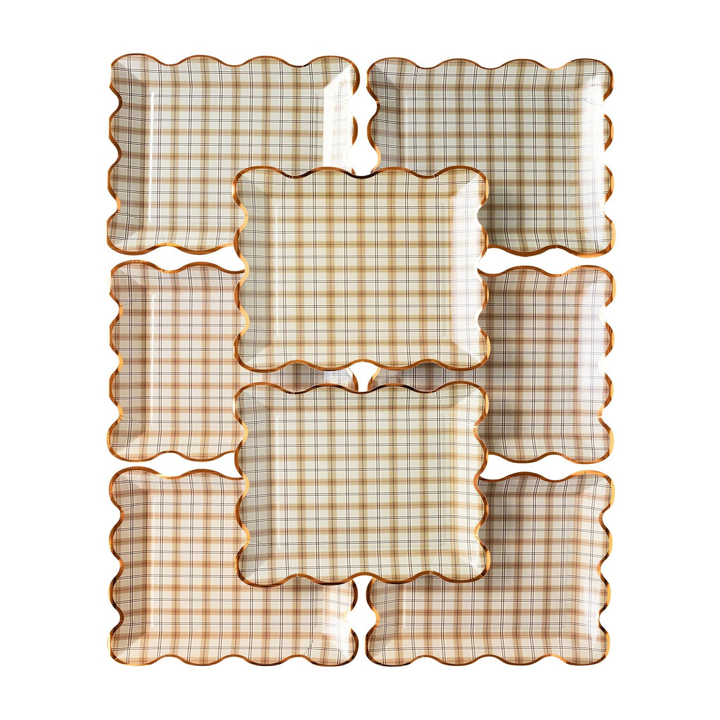 Plaid Square Plate