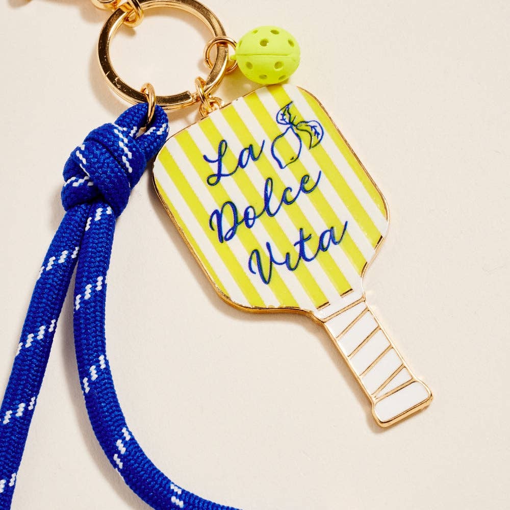 Pickleball Paddle Rope Bag Charm