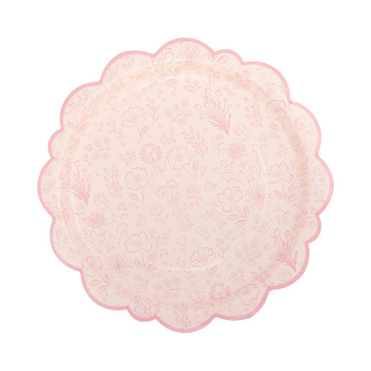 Pembroke Pink Floral Plate