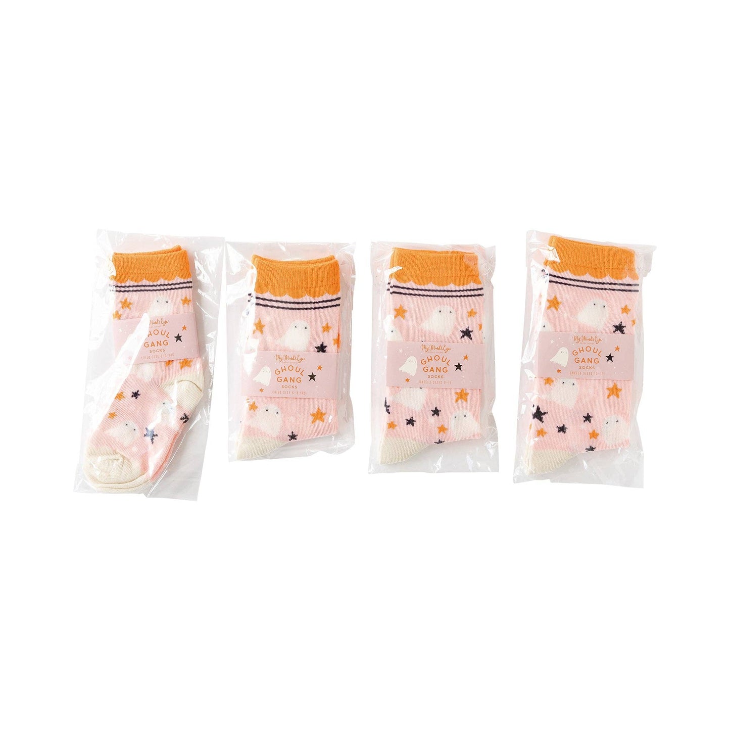 Ghost Pattern Socks: Child Medium