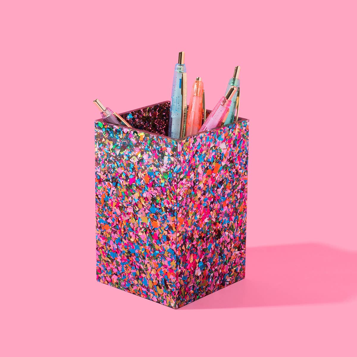 Pen + Pencil Cup - Colorful Confetti