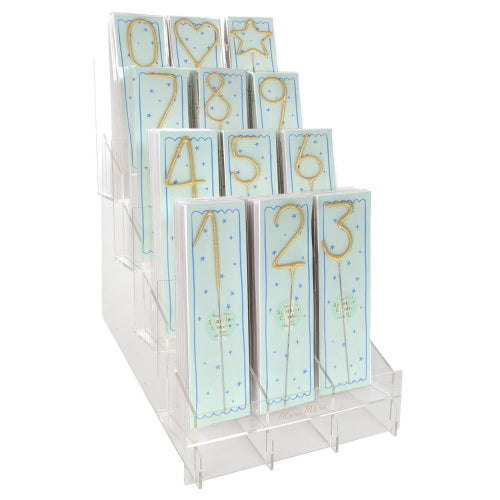 Gold Sparkler Numbers 0 to 9 Candles