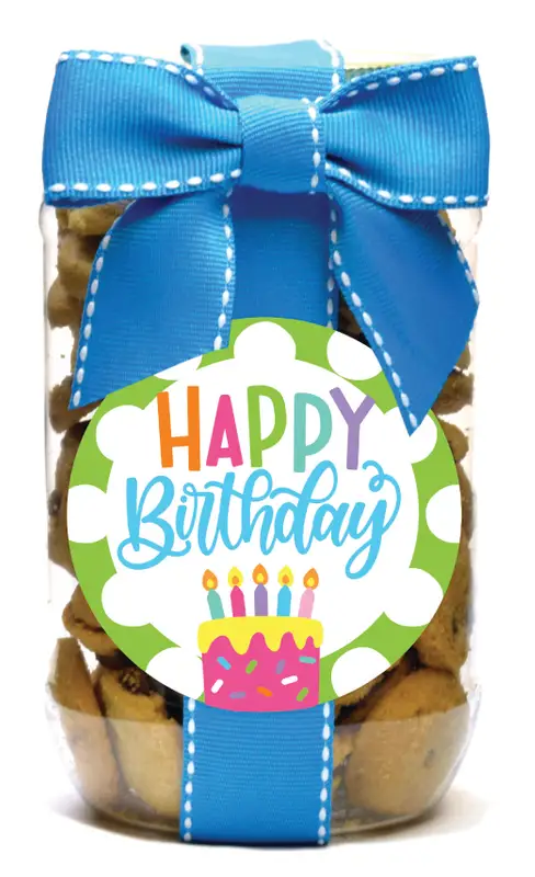 Cookie Jars - Birthday Assorted | Chocolate Chip