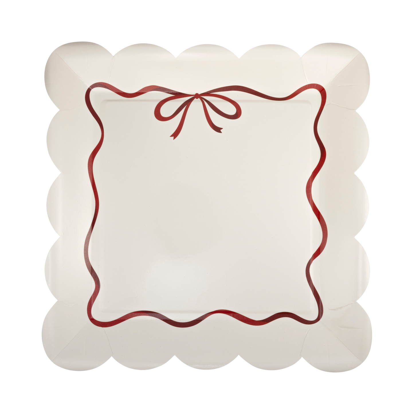 Red Bow Border 10" Plate