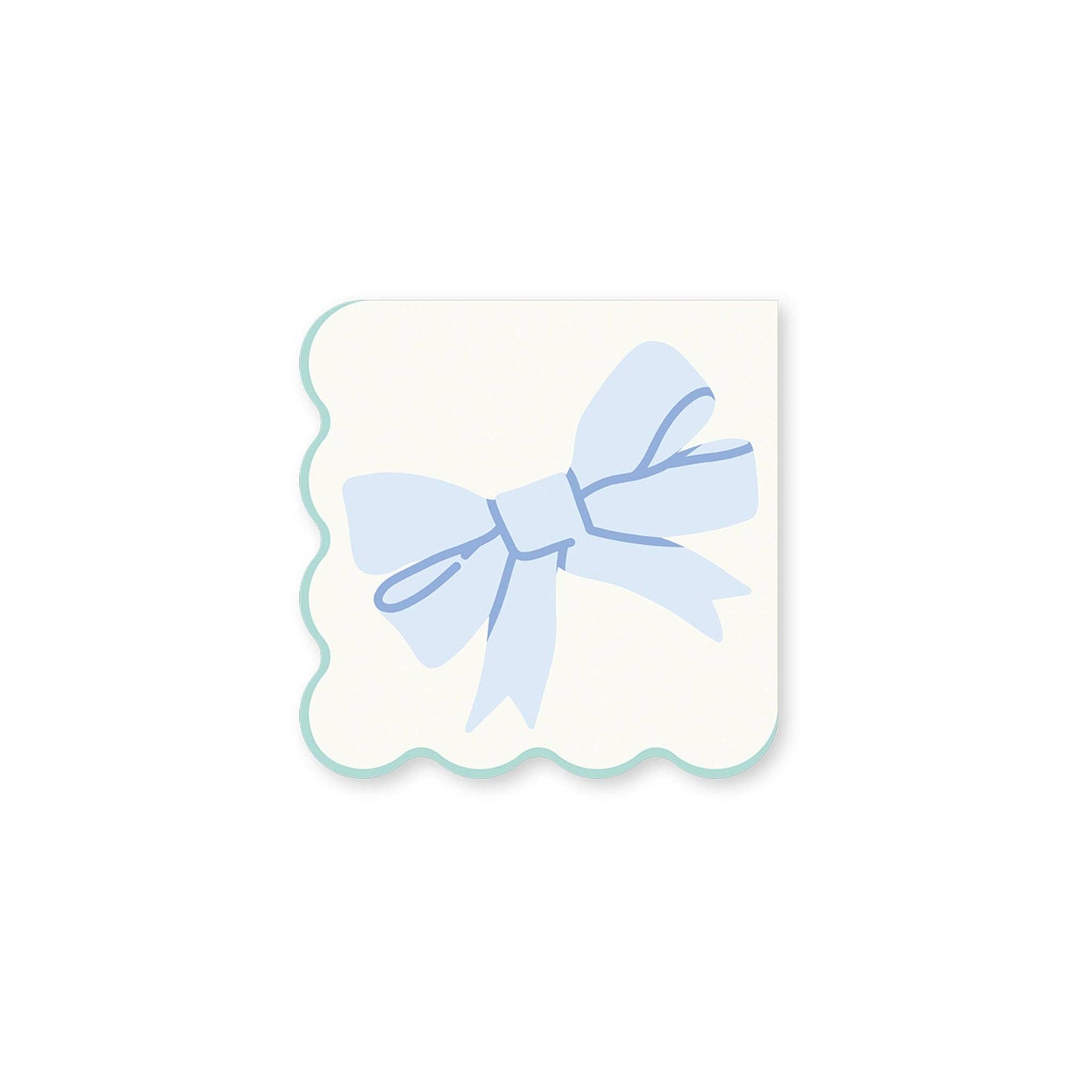 Blue Bow Cocktail Napkin
