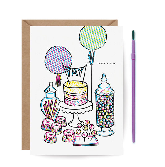 Paint With Water Card | Sweet Table