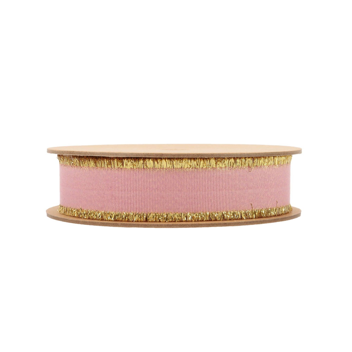 Textured Grosgrain Ribbon | Gold Metallic Fringe Quartz