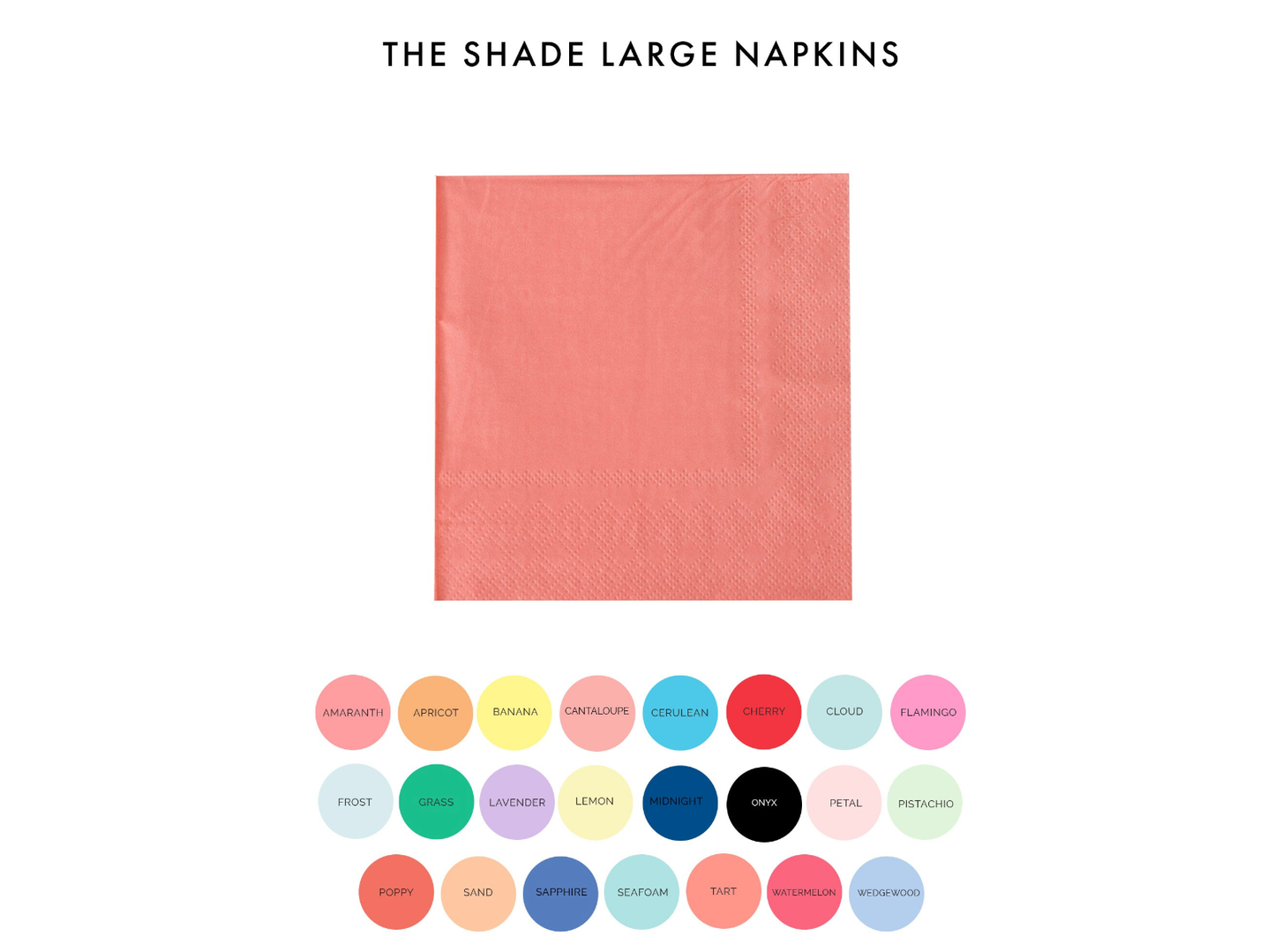 Shades Large Napkins | Apricot - 16pk