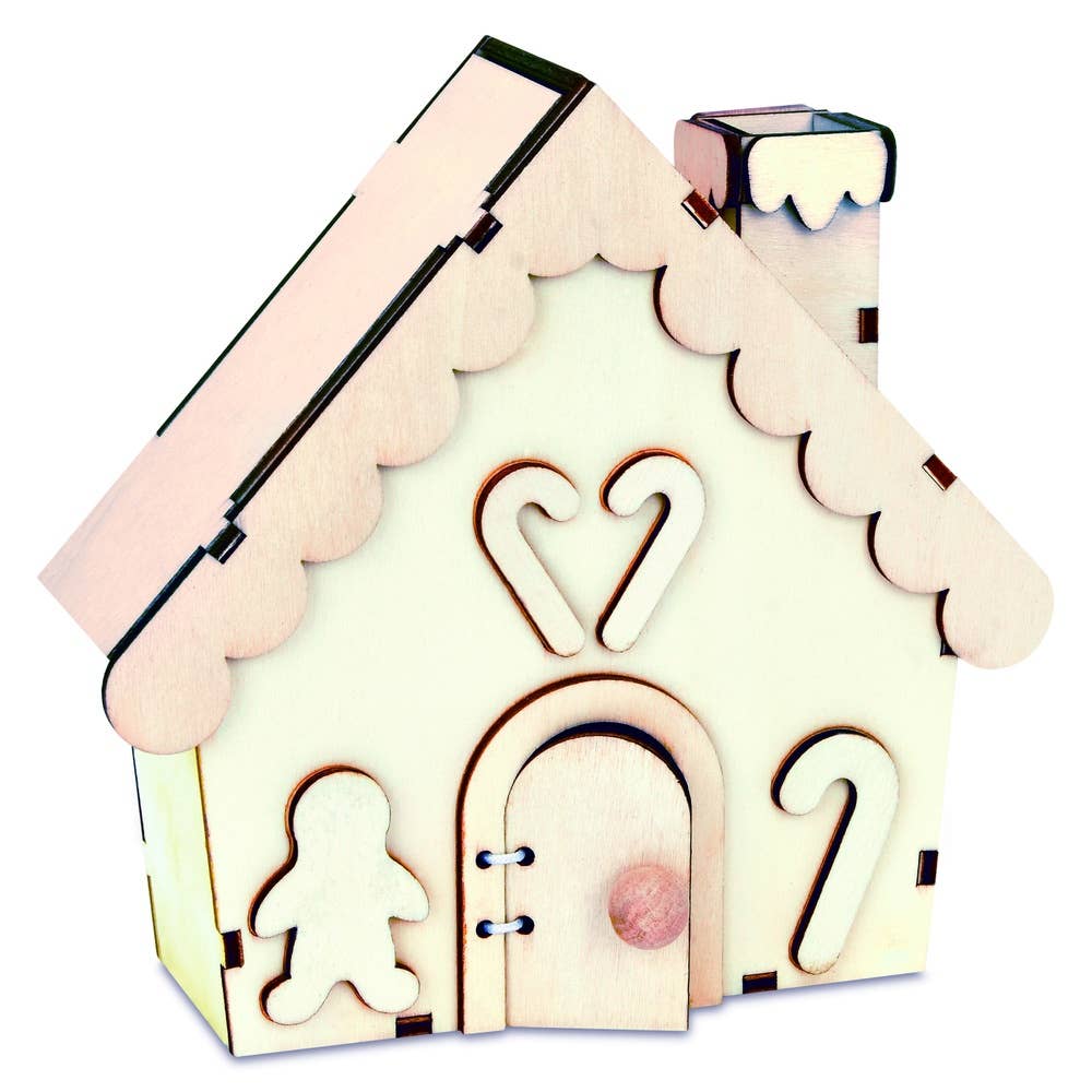 Paint Your Own Gingerbread House