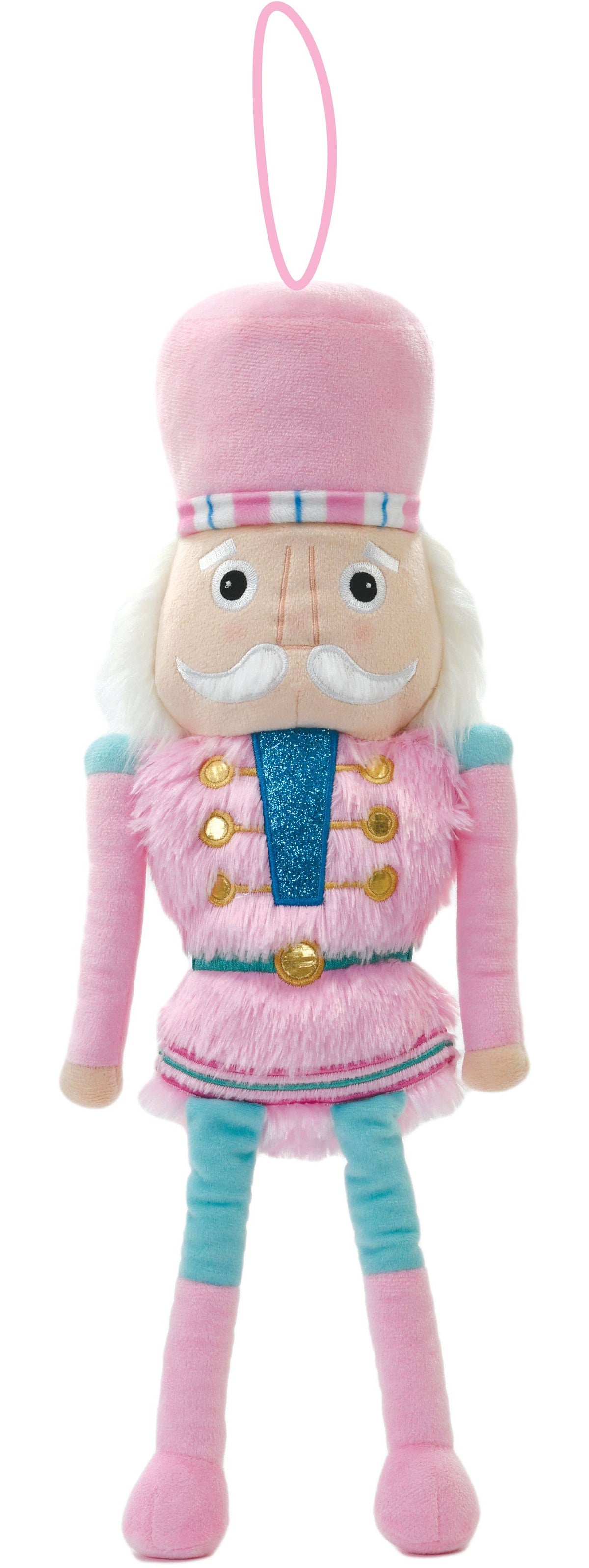 Pink Nutcracker Plush Ornament