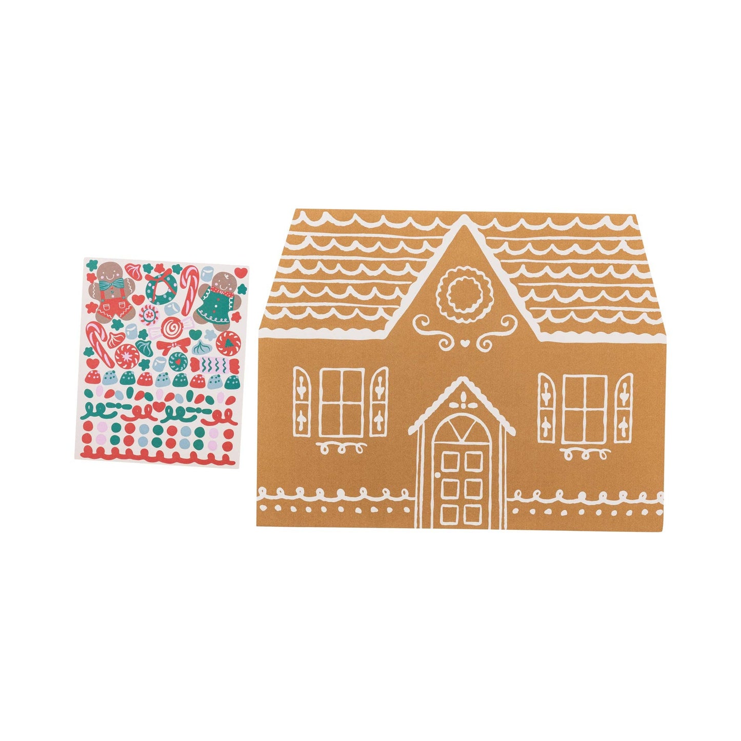 Gingerbread Placemat + Stickers