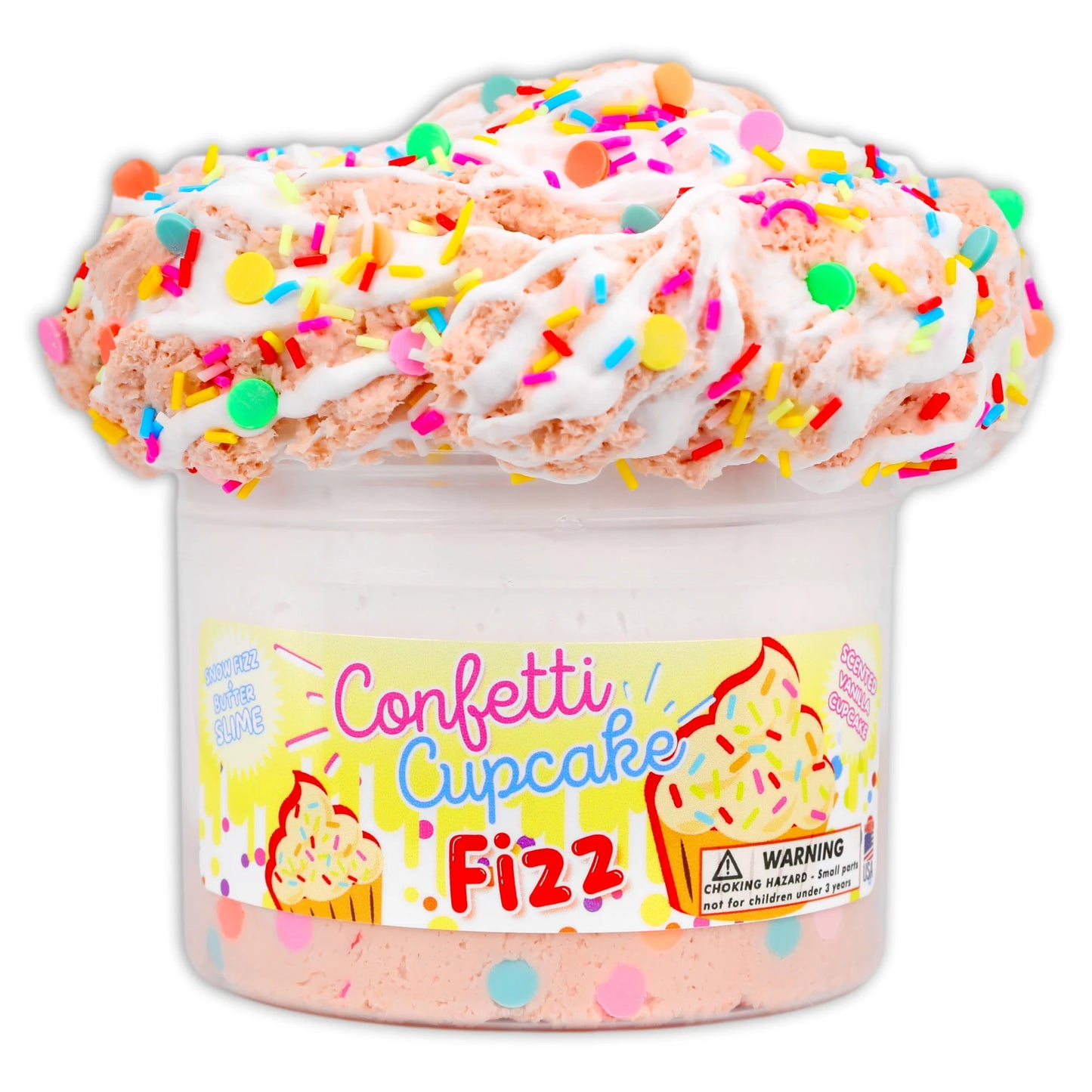 Confetti Cupcake Fizz Slime