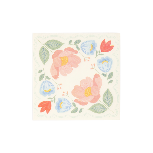 Floral Corner Napkins