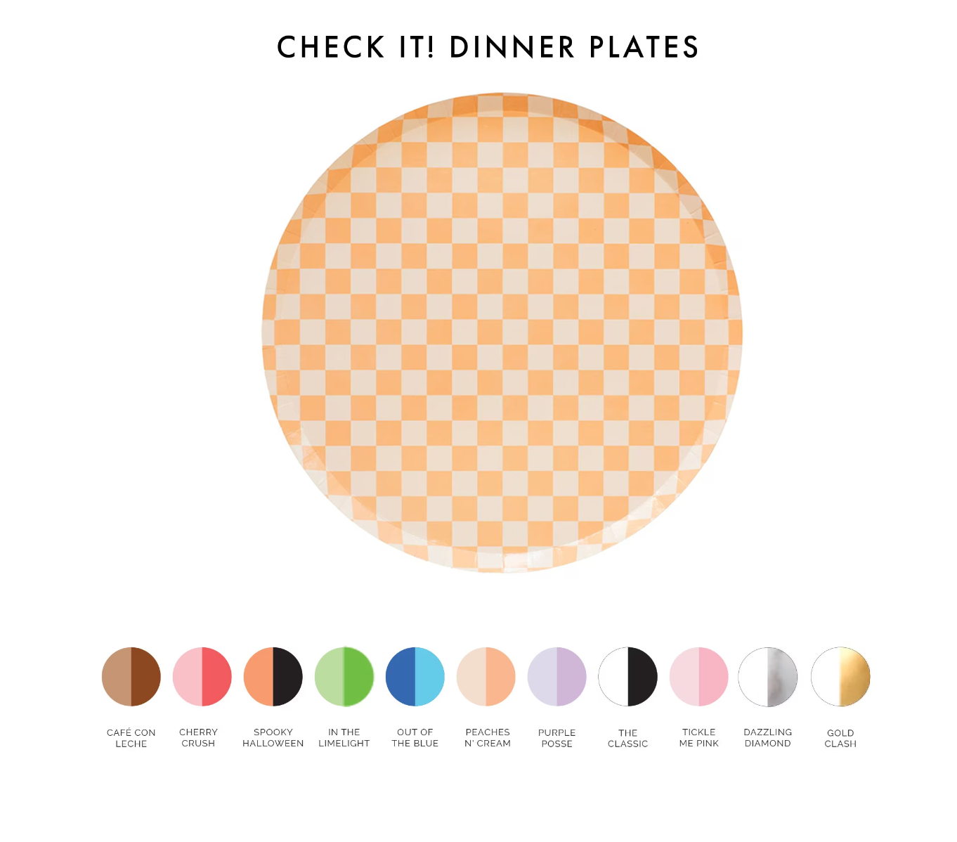 Check It! Dinner Plates | The Classic