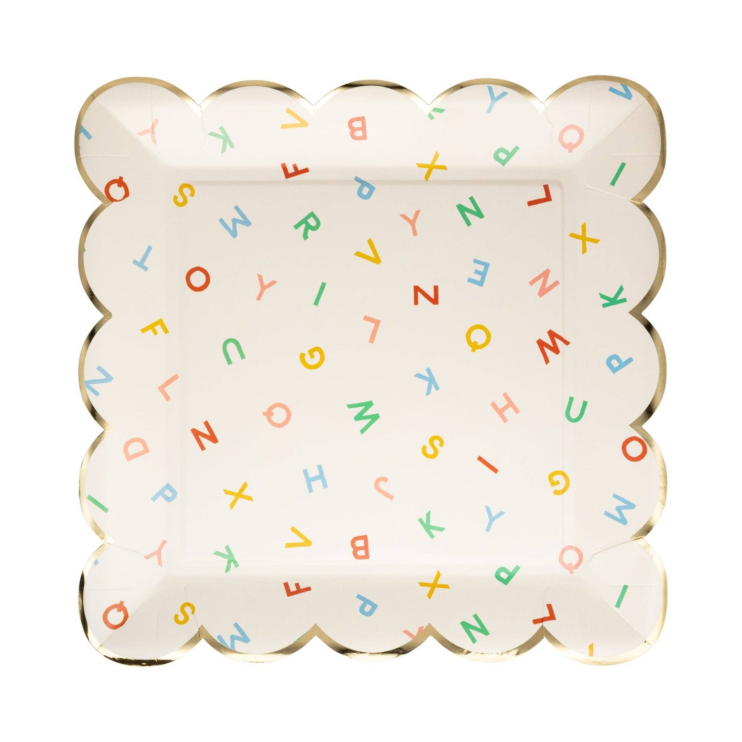 Scattered Alphabet Plate
