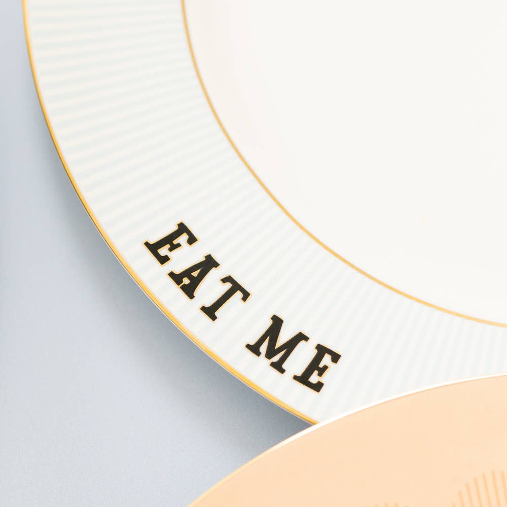 Slogan Dinner Plates (Set of 4)