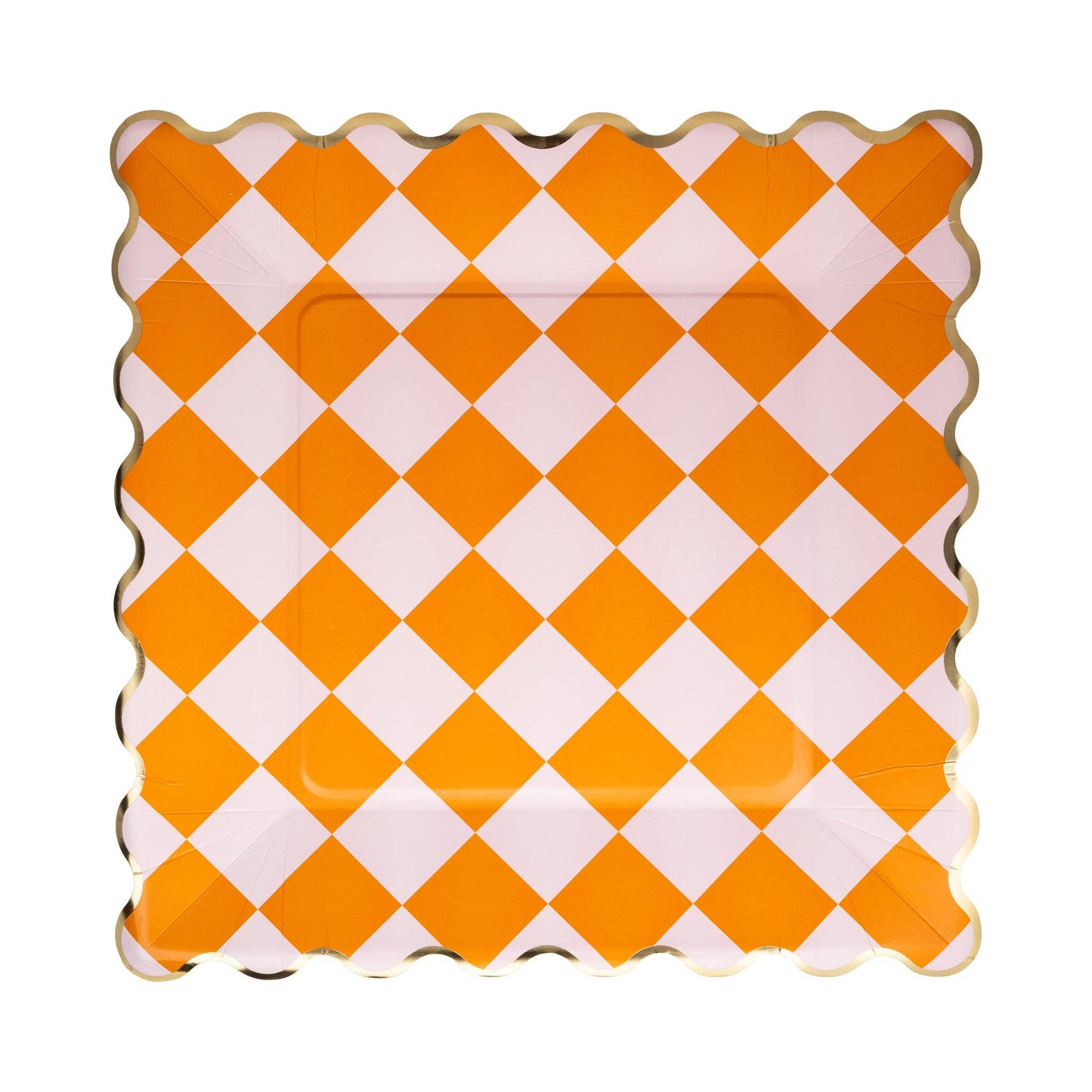 Pink & Orange Checkered Plate