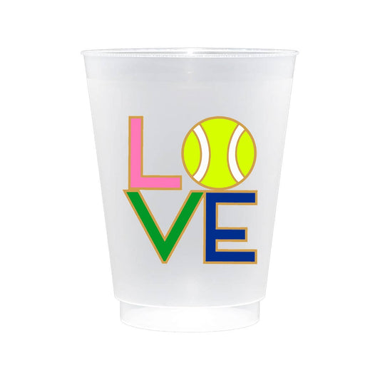 Preppy Tennis  Frost Flex Plastic Cups