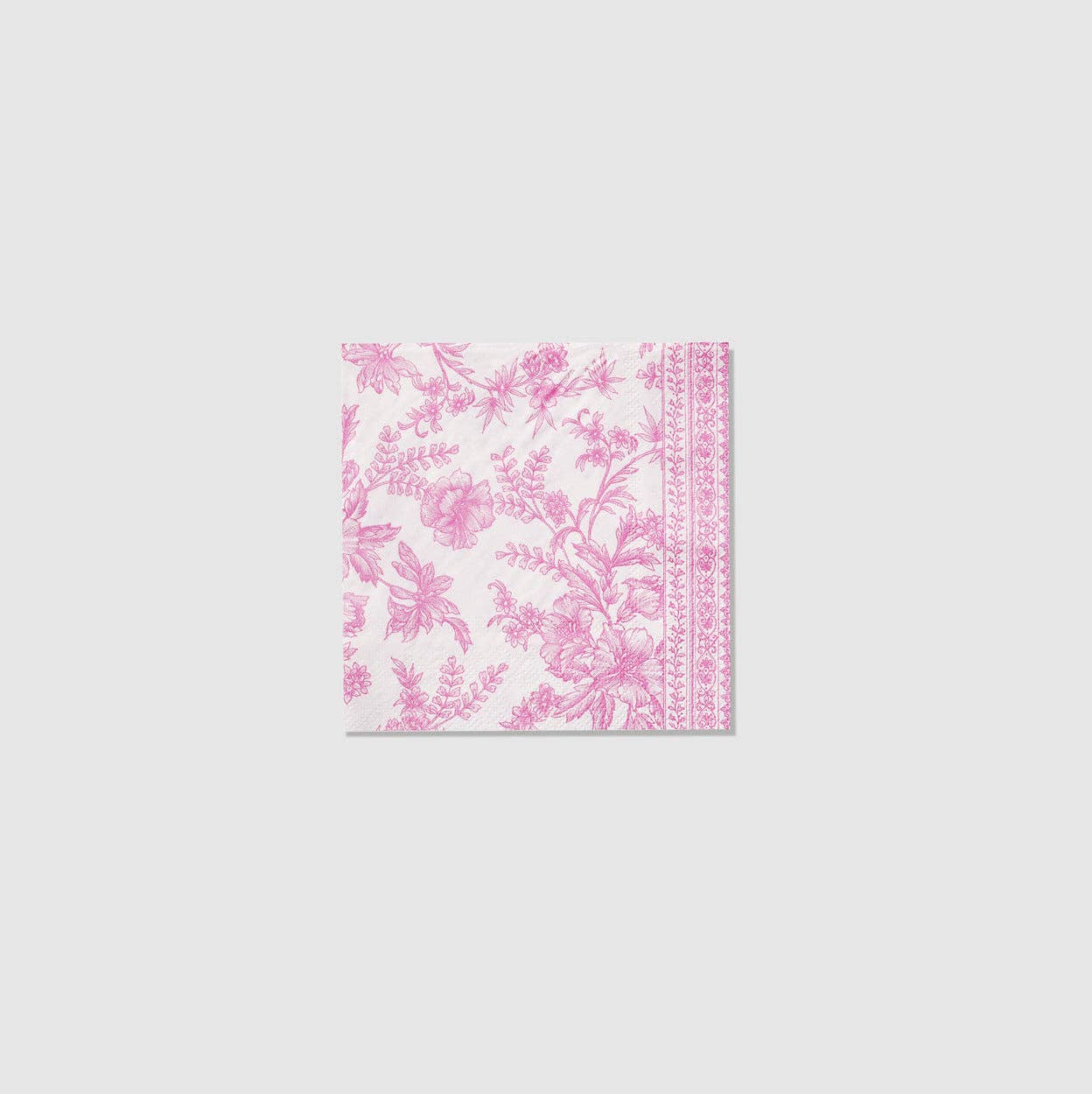 Pink Toile Cocktail Napkins