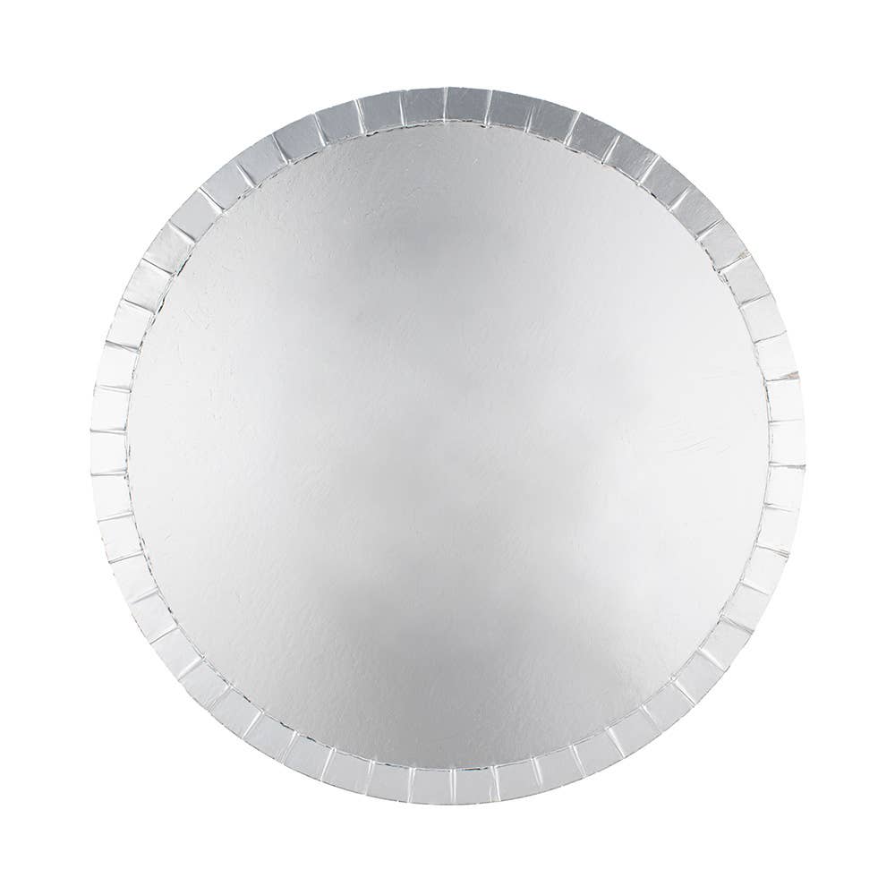 Shades Metallic Dessert Plates | Silver - 8pk