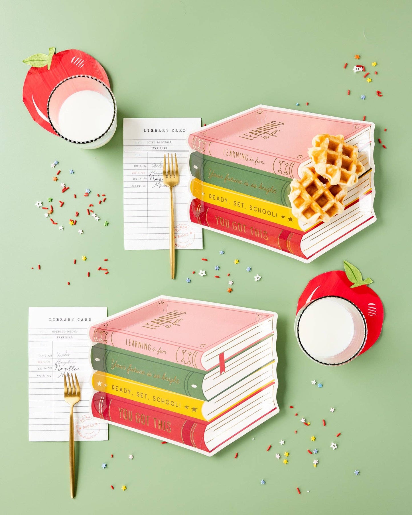 Stack of Books Plate