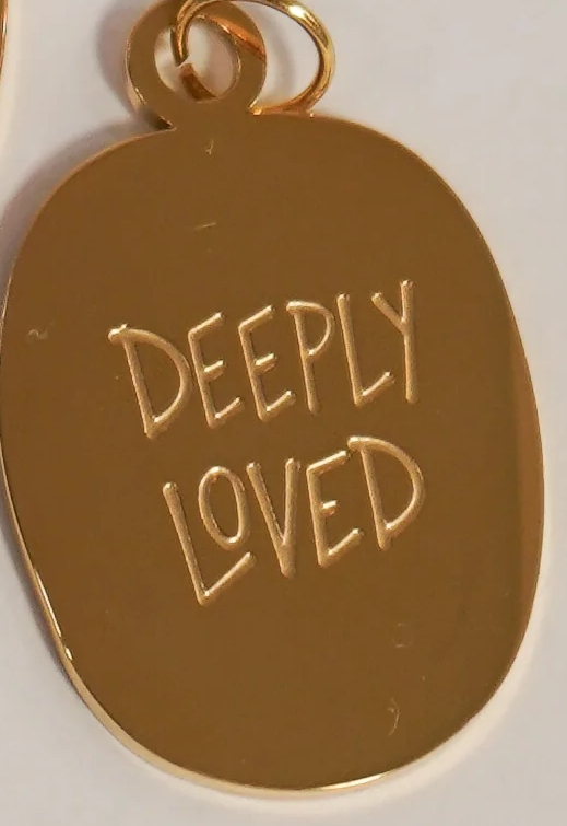 Engraved Gold Charms